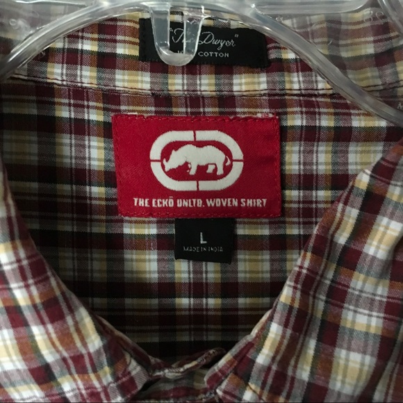 Ecko Unlimited Men’s Button Down Fall Plaid Shirt - Picture 2 of 5